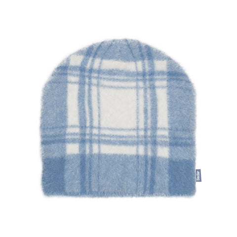 BRUSHED PLAID BEANIE