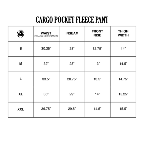 Cargo Pocket Fleece Pant