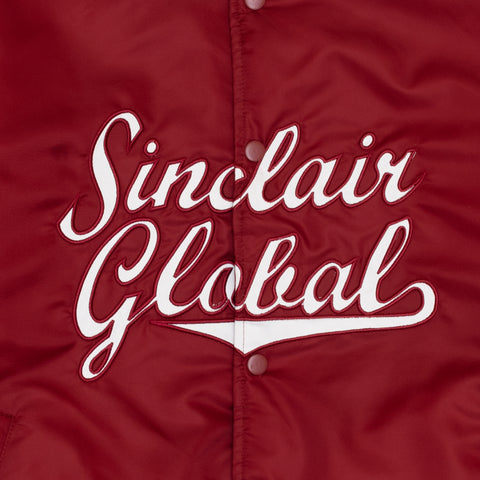 SCRIPT SATIN JACKET